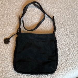 UGG Black Suede Shoulder/Crossbody Bag